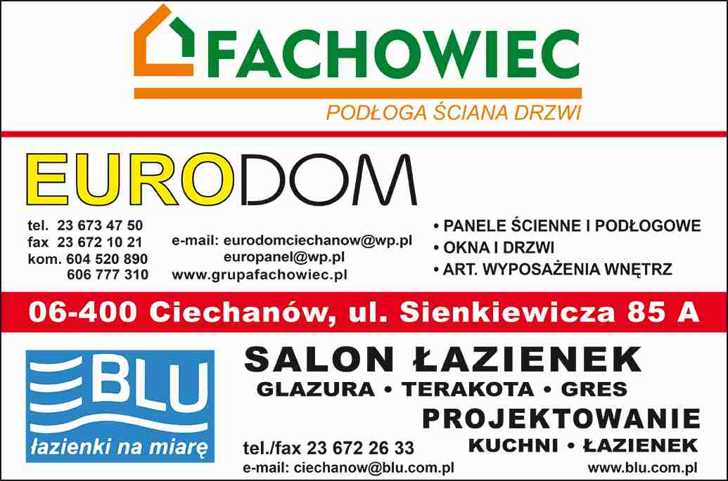 EURODOM Sp. z o.o. S.K.A. z siedzibą w Warszawie - artykuły wyposażenia wnętrz CIECHANÓW artykuły wyposażenia wnętrz CIECHANÓW